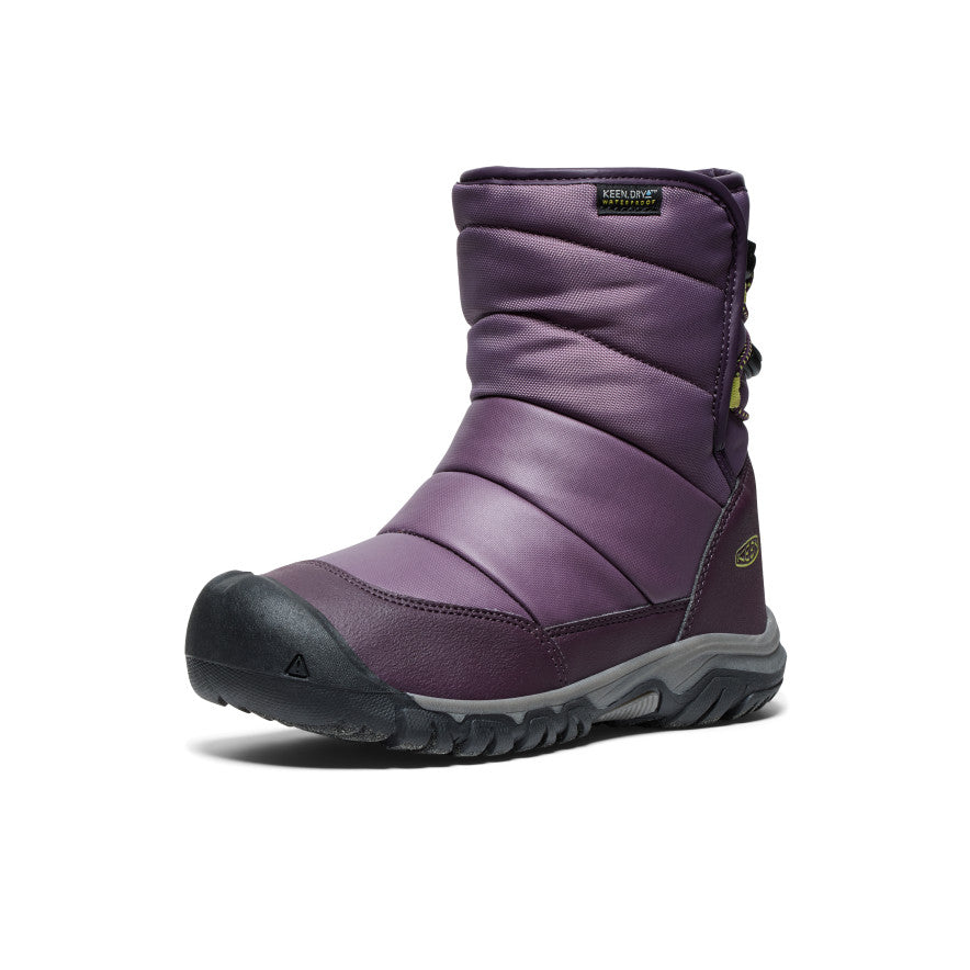 keen-puffrider-wasserdichte-winterstiefel-gro-e-kids-black-plum-daiquiri-green image 3