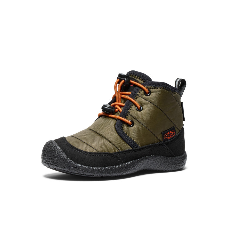 keen-howser-ii-wasserdicht-chukka-f-r-kleine-kids-dark-olive-gold-flame image 3