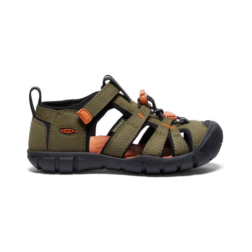 keen-seacamp-ii-cnx-sandale-f-r-kleine-kids-dark-olive-gold-flame image 1