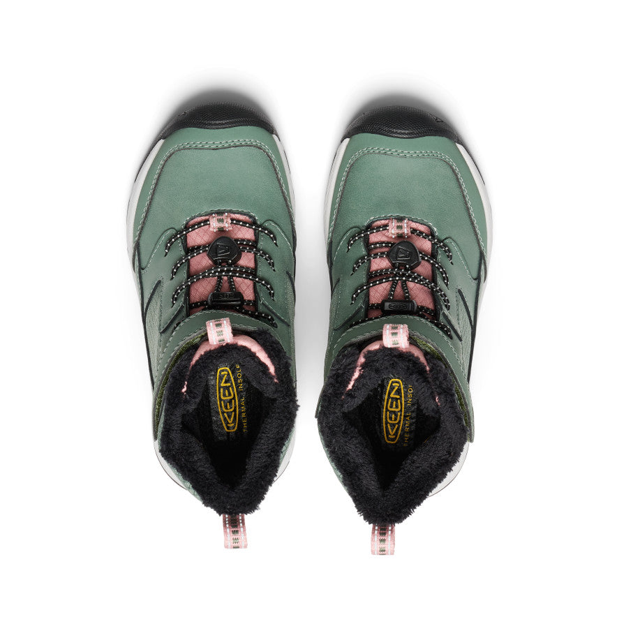 keen-skua-wasserdichte-winterstiefel-f-r-kleine-kids-dark-forest-rose-elegance image 4
