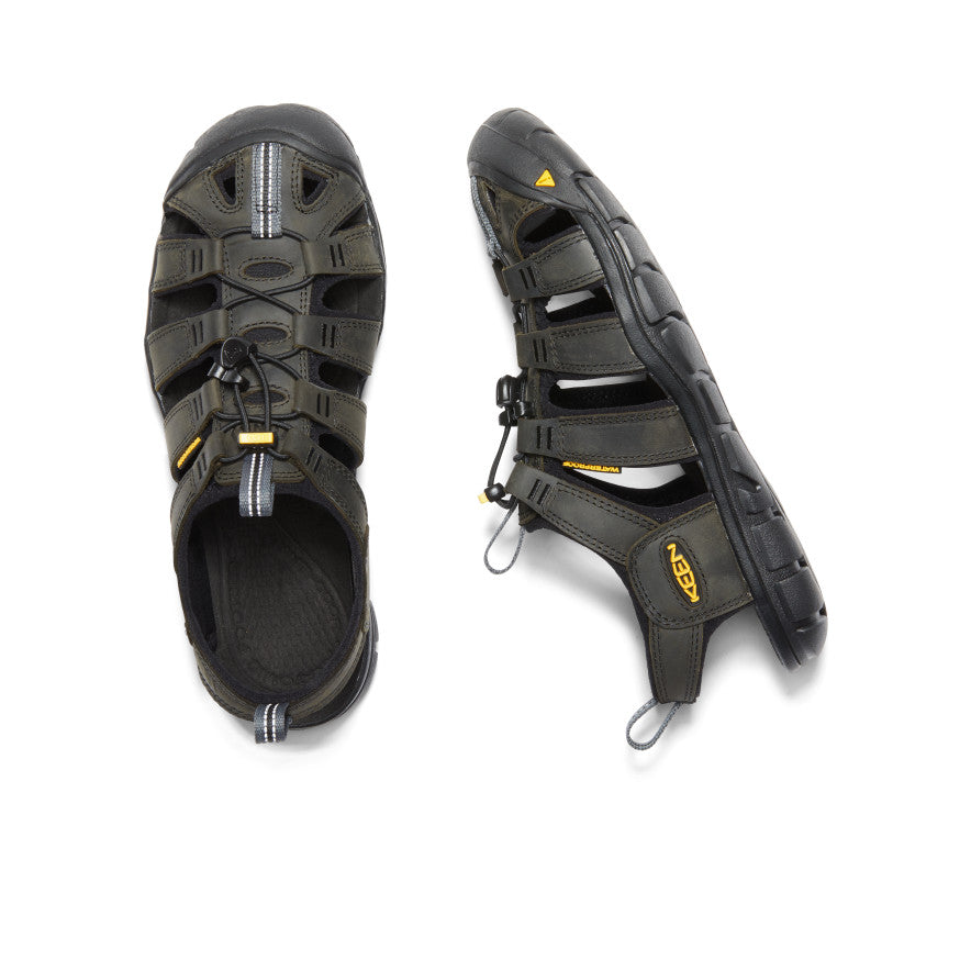 keen-clearwater-cnx-ledersandale-f-r-herren-magnet-black image 4