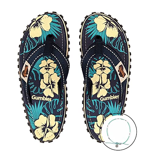 gumbies-islander-zehentrenner-damen-blue-hibiscus-cali-surf-fu-kettchen-set image 3