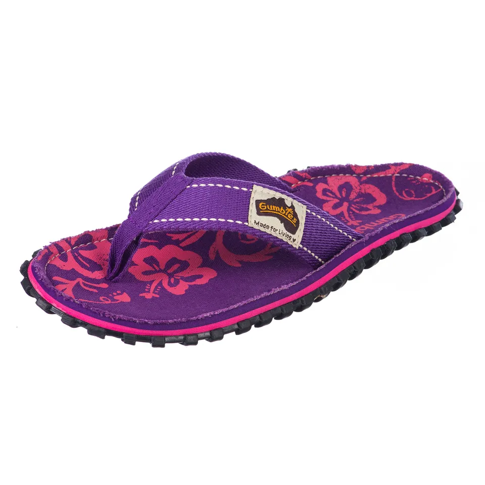 gumbies-zehentrenner-kids-purple-hibiscus-gr-28 image 1