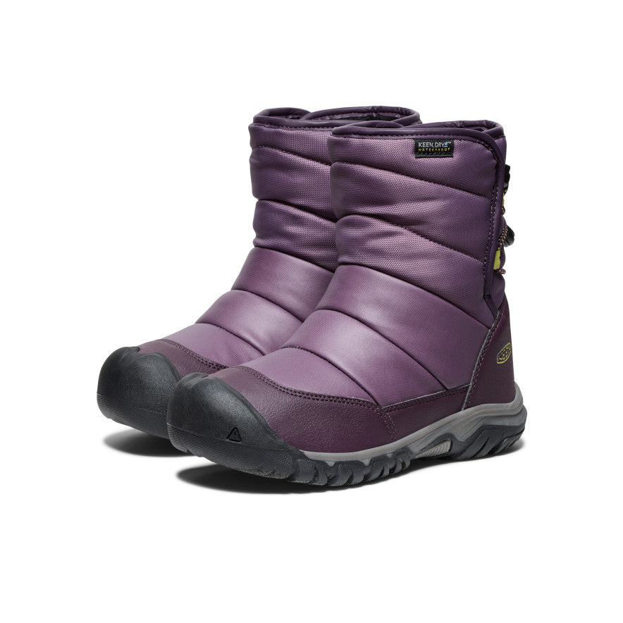 keen-puffrider-wasserdichte-winterstiefel-gro-e-kids-black-plum-daiquiri-green image 2
