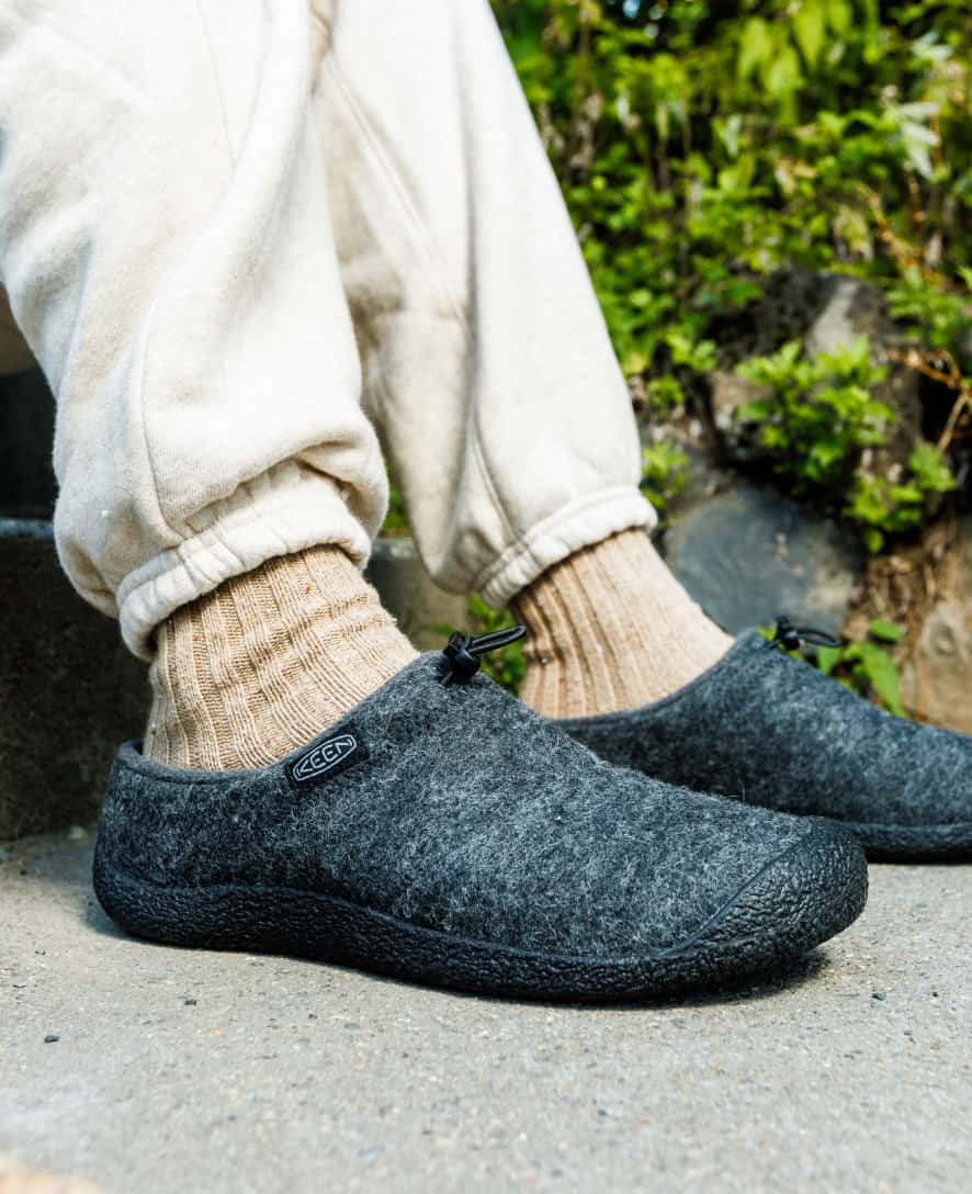keen-howser-iii-slide-f-r-herren-hybrid-slide-charcoal-grey-felt-black image 8