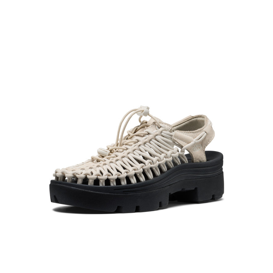 keen-uneek-plt-unisex-plateau-sneaker-birch-smooth-lea image 3